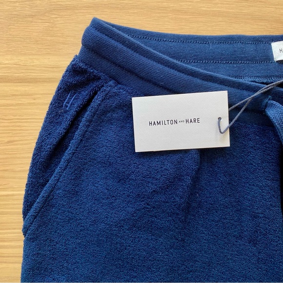 Hamilton and Hare indigo terry trackpants, M - NWT - Picture 8 of 14